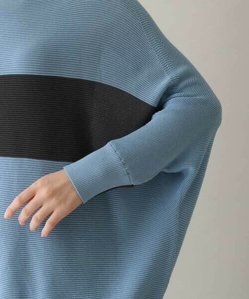 HIROKO KOSHINO / ヒロココシノ ニット・セーター | バイカラーホールガーメントドルマンニット /日本製/洗える | 詳細5