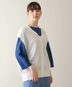 HIROKO KOSHINO / ヒロココシノ ニット・セーター | オーバーシルエットシアーニットベスト /洗える