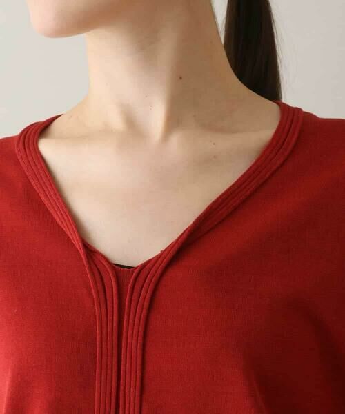 HIROKO KOSHINO / ヒロココシノ ニット・セーター | オーバーシルエットシアーニットベスト /洗える | 詳細3