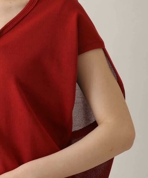 HIROKO KOSHINO / ヒロココシノ ニット・セーター | オーバーシルエットシアーニットベスト /洗える | 詳細5