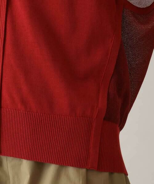 HIROKO KOSHINO / ヒロココシノ ニット・セーター | オーバーシルエットシアーニットベスト /洗える | 詳細6