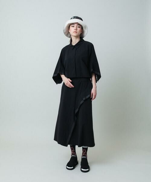 HIROKO KOSHINO / ヒロココシノ ロング・マキシ丈スカート | フレアアクセントタフタスカート/洗える | 詳細10