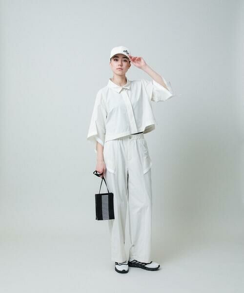 HIROKO KOSHINO / ヒロココシノ シャツ・ブラウス | ラインテープタフタシャツ/洗える | 詳細11