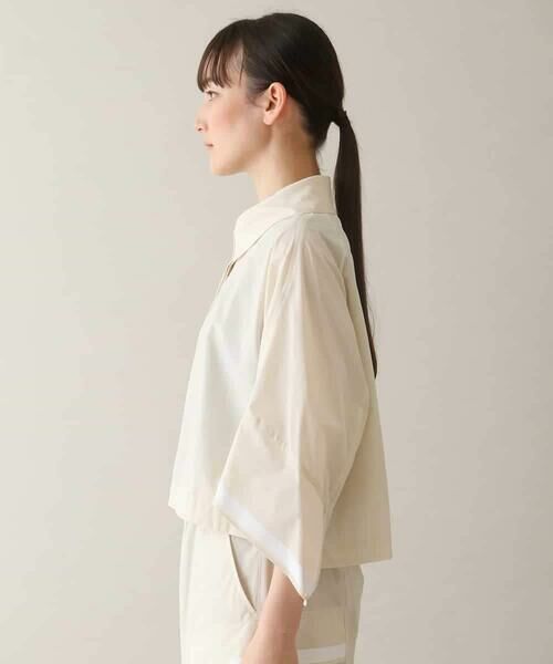 HIROKO KOSHINO / ヒロココシノ シャツ・ブラウス | ラインテープタフタシャツ/洗える | 詳細2