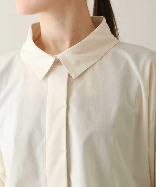 HIROKO KOSHINO / ヒロココシノ シャツ・ブラウス | ラインテープタフタシャツ/洗える | 詳細4