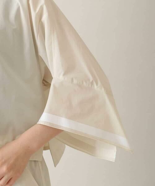 HIROKO KOSHINO / ヒロココシノ シャツ・ブラウス | ラインテープタフタシャツ/洗える | 詳細6