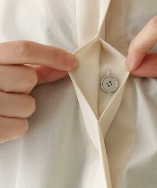 HIROKO KOSHINO / ヒロココシノ シャツ・ブラウス | ラインテープタフタシャツ/洗える | 詳細8