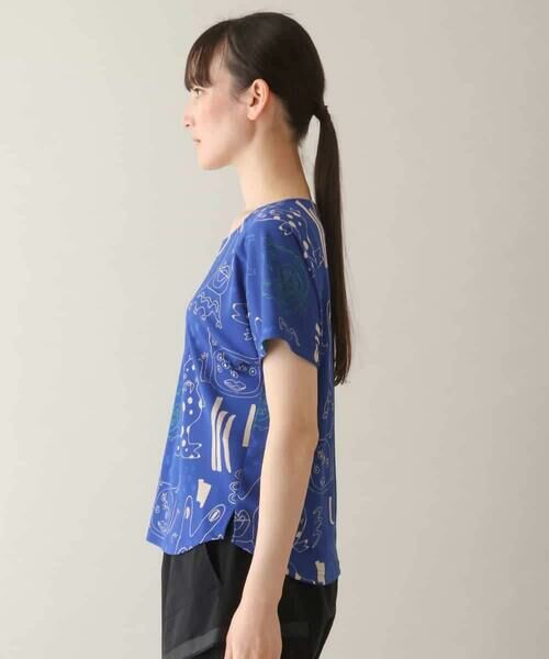 HIROKO KOSHINO / ヒロココシノ カットソー | モチーフ総柄プリントカットソー /日本製/洗える | 詳細1