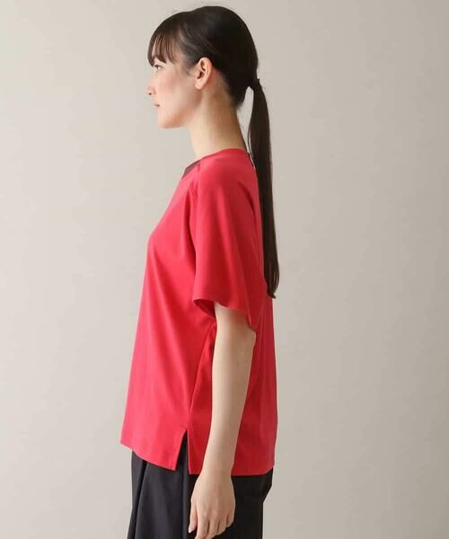 HIROKO KOSHINO / ヒロココシノ カットソー | シアーラインリブラグランカットソー /日本製/洗える | 詳細1