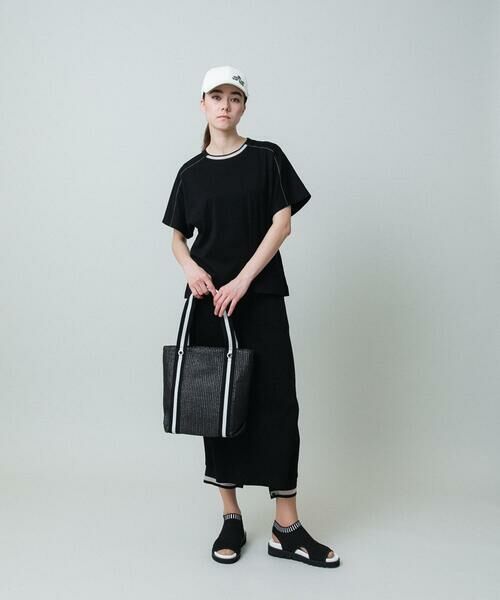 HIROKO KOSHINO / ヒロココシノ カットソー | シアーラインリブラグランカットソー /日本製/洗える | 詳細10