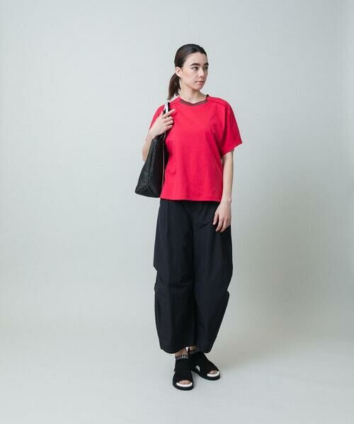 HIROKO KOSHINO / ヒロココシノ カットソー | シアーラインリブラグランカットソー /日本製/洗える | 詳細8