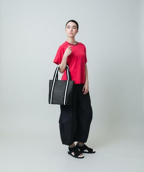 HIROKO KOSHINO / ヒロココシノ カットソー | シアーラインリブラグランカットソー /日本製/洗える | 詳細9