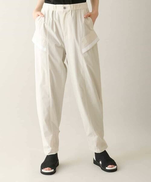 HIROKO KOSHINO / ヒロココシノ チノ・ワークパンツ | ラインテープタフタパンツ /洗える | 詳細1