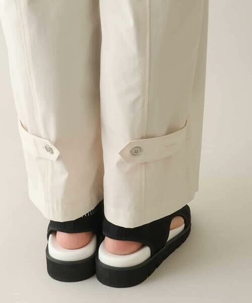 HIROKO KOSHINO / ヒロココシノ チノ・ワークパンツ | ラインテープタフタパンツ /洗える | 詳細8