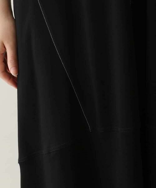 HIROKO KOSHINO / ヒロココシノ ロング・マキシ丈ワンピース | シアーラインリブアクセントワンピース /日本製/洗える | 詳細10