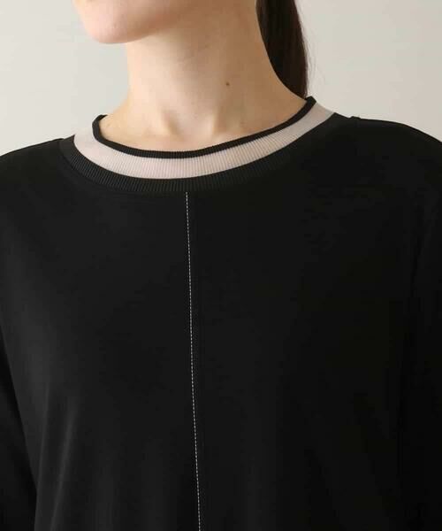 HIROKO KOSHINO / ヒロココシノ ロング・マキシ丈ワンピース | シアーラインリブアクセントワンピース /日本製/洗える | 詳細5