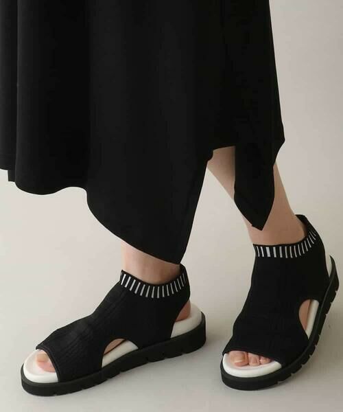 HIROKO KOSHINO / ヒロココシノ ロング・マキシ丈ワンピース | シアーラインリブアクセントワンピース /日本製/洗える | 詳細9