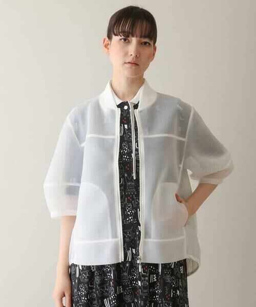 HIROKO KOSHINO / ヒロココシノ その他アウター | シアーダンボールブルゾン/洗える | 詳細9