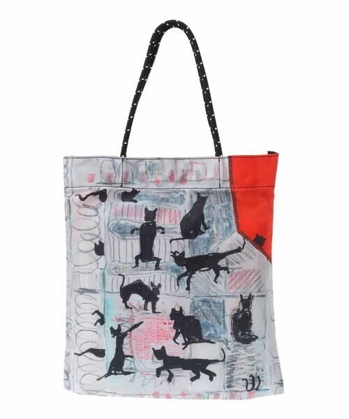 CATプリントトートバッグ （トートバッグ）｜HIROKO KOSHINO