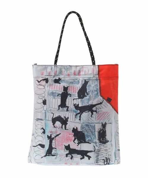 CATプリントトートバッグ （トートバッグ）｜HIROKO KOSHINO