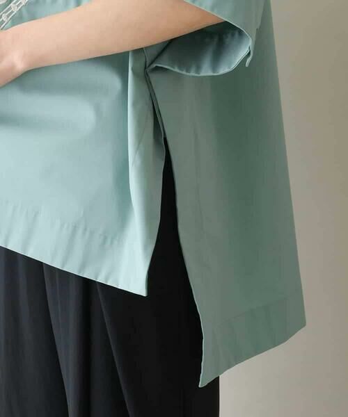 HIROKO KOSHINO / ヒロココシノ シャツ・ブラウス | フラワー刺繍オーバーシルエットブラウス | 詳細6