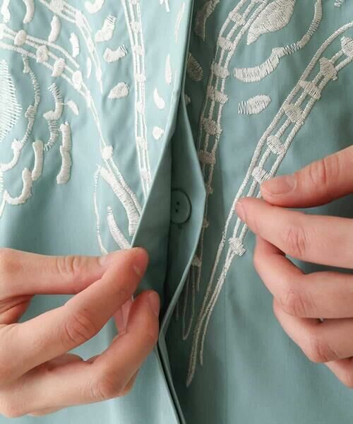 HIROKO KOSHINO / ヒロココシノ シャツ・ブラウス | フラワー刺繍オーバーシルエットブラウス | 詳細7