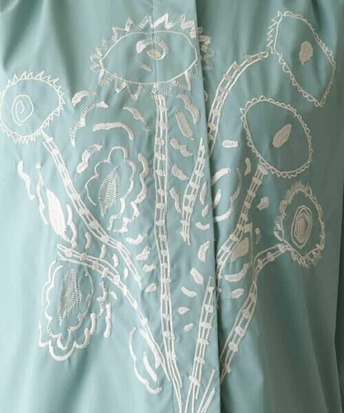 HIROKO KOSHINO / ヒロココシノ シャツ・ブラウス | フラワー刺繍オーバーシルエットブラウス | 詳細8