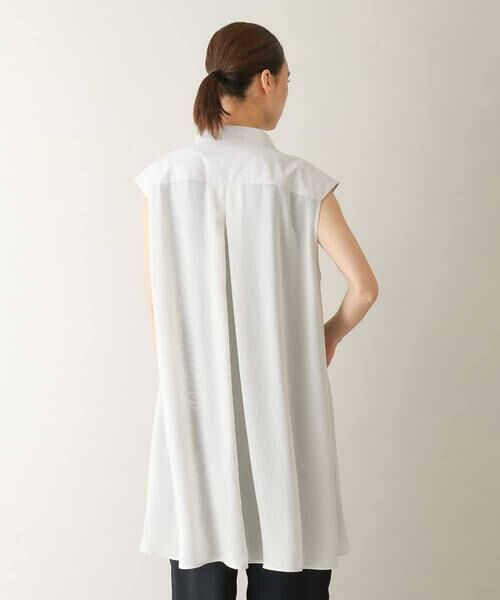 HIROKO KOSHINO / ヒロココシノ ベスト | シフォンブラウスベスト /日本製 | 詳細3