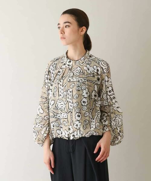 HIROKO KOSHINO / ヒロココシノ セットアップ | フラワーモチーフドロストデザインブルゾン /洗える | 詳細1