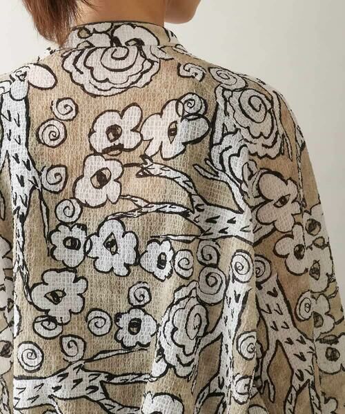 HIROKO KOSHINO / ヒロココシノ セットアップ | フラワーモチーフドロストデザインブルゾン /洗える | 詳細5