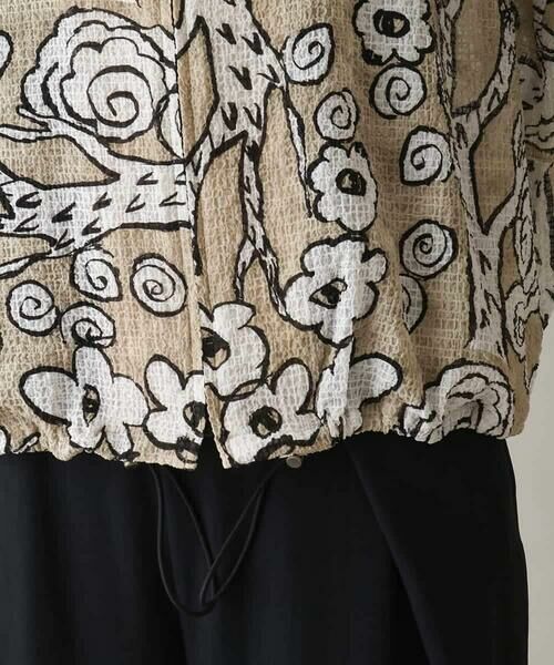 HIROKO KOSHINO / ヒロココシノ セットアップ | フラワーモチーフドロストデザインブルゾン /洗える | 詳細7