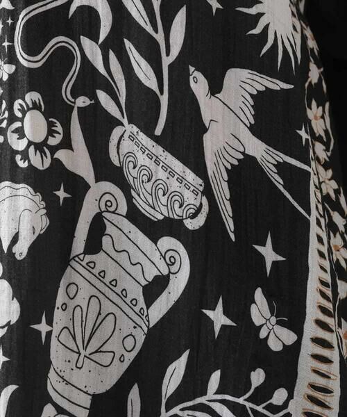 HIROKO KOSHINO / ヒロココシノ シャツ・ブラウス | ボタニカルアートプリントデザインブラウス /日本製 | 詳細8