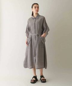 美品　ヒロココシノ　ワンピース　近年 ゆったり ストレッチ 柄 長袖 美品 ヒロココシノ ワンピース 近年 ゆったり ストレッチ 柄