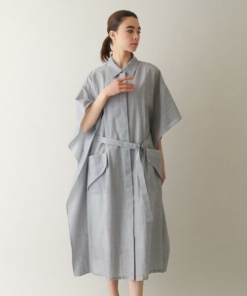 HIROKO KOSHINO / ヒロココシノ ロング・マキシ丈ワンピース | 先染めボーダーサイドフレアワンピース /日本製 | 詳細1