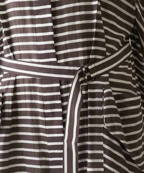 HIROKO KOSHINO / ヒロココシノ ロング・マキシ丈ワンピース | 先染めボーダーサイドフレアワンピース /日本製 | 詳細10