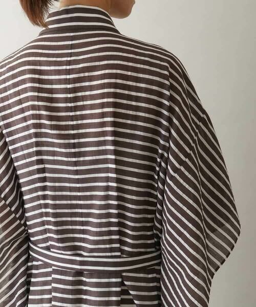 HIROKO KOSHINO / ヒロココシノ ロング・マキシ丈ワンピース | 先染めボーダーサイドフレアワンピース /日本製 | 詳細6