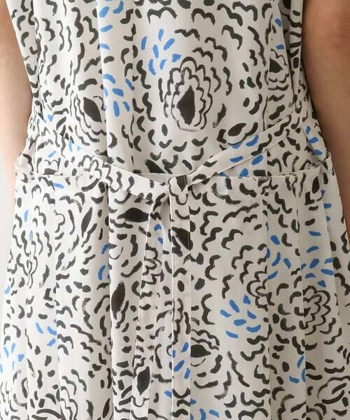 HIROKO KOSHINO / ヒロココシノ ロング・マキシ丈ワンピース | プリーツタック切り替えデザインワンピース /日本製 | 詳細8