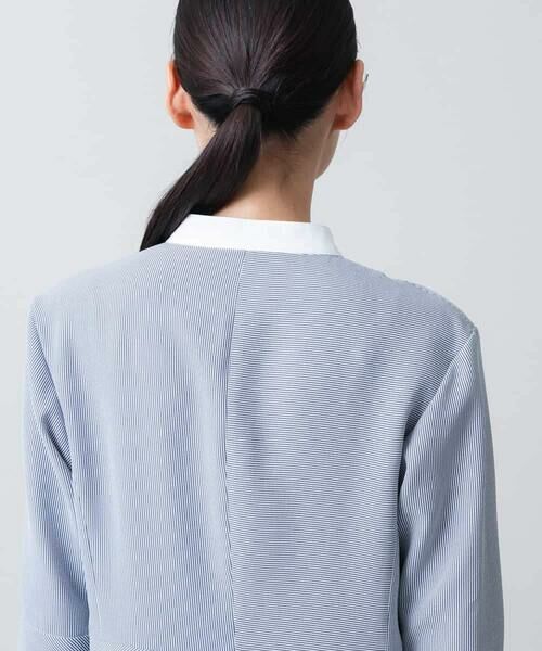 HIROKO KOSHINO / ヒロココシノ ロング・マキシ丈ワンピース | 切り替えデザインストライプワンピース /日本製 | 詳細3