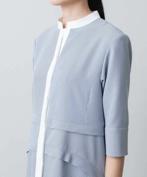 HIROKO KOSHINO / ヒロココシノ ロング・マキシ丈ワンピース | 切り替えデザインストライプワンピース /日本製 | 詳細5