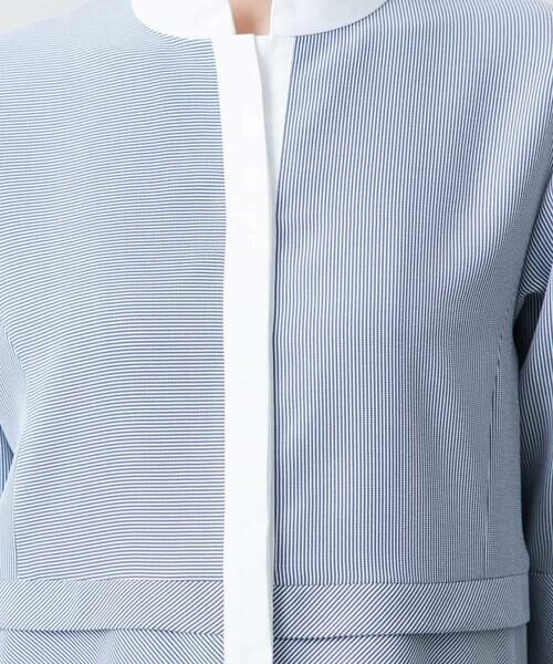 HIROKO KOSHINO / ヒロココシノ ロング・マキシ丈ワンピース | 切り替えデザインストライプワンピース /日本製 | 詳細8
