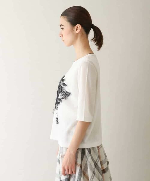 HIROKO KOSHINO / ヒロココシノ ニット・セーター | アートフラワーデザインニットプルオーバー | 詳細1