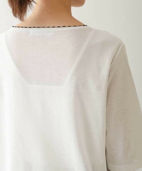 HIROKO KOSHINO / ヒロココシノ ニット・セーター | アートフラワーデザインニットプルオーバー | 詳細4