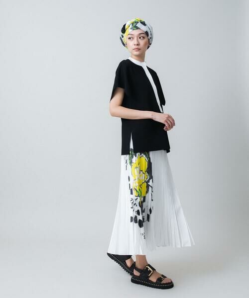 HIROKO KOSHINO / ヒロココシノ ロング・マキシ丈スカート | フラワーモチーフプリーツスカート /日本製/洗える | 詳細9