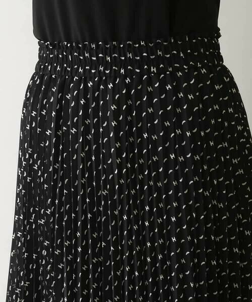 HIROKO KOSHINO / ヒロココシノ ロング・マキシ丈スカート | 楊柳シフォンロゴプリーツスカート /日本製/洗える | 詳細3