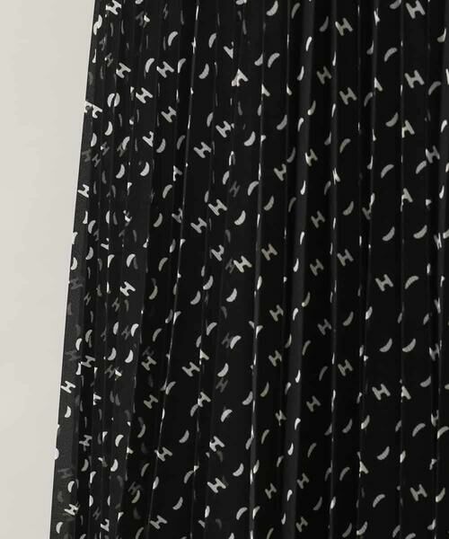 HIROKO KOSHINO / ヒロココシノ ロング・マキシ丈スカート | 楊柳シフォンロゴプリーツスカート /日本製/洗える | 詳細6