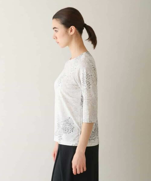 HIROKO KOSHINO / ヒロココシノ カットソー | 松葉柄デザインジャージープルオーバー /日本製/洗える | 詳細1