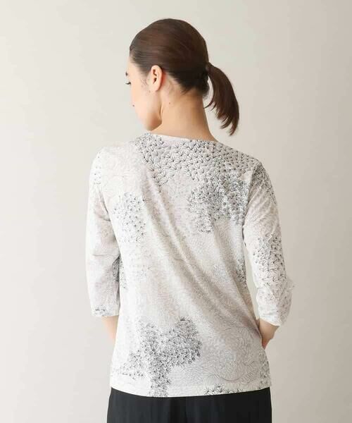 HIROKO KOSHINO / ヒロココシノ カットソー | 松葉柄デザインジャージープルオーバー /日本製/洗える | 詳細2