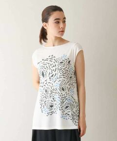 HIROKO KOSHINO / ヒロココシノ カットソー | ベア天竺アートプリントプルオーバー /日本製/洗える