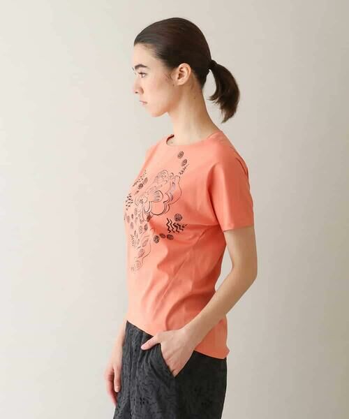 HIROKO KOSHINO / ヒロココシノ カットソー | フラワープリントデザインカットソー /日本製/洗える | 詳細1