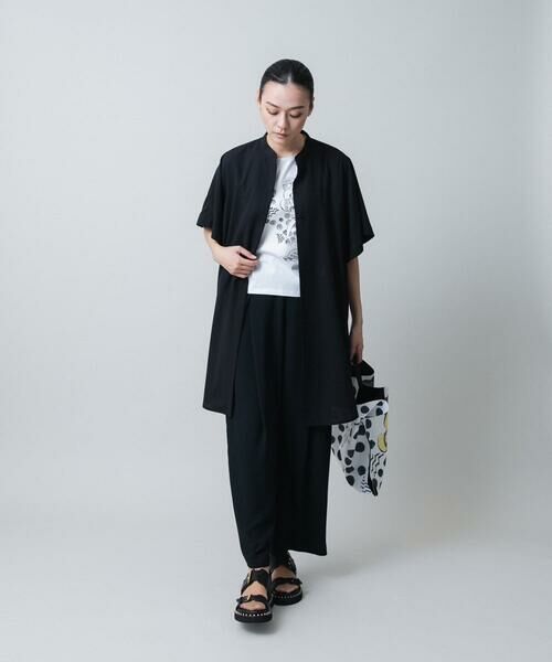 HIROKO KOSHINO / ヒロココシノ カットソー | フラワープリントデザインカットソー /日本製/洗える | 詳細10